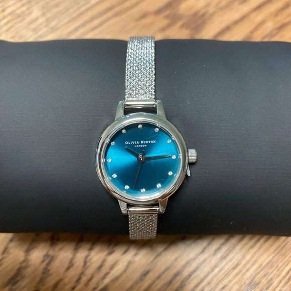 Olivia Burton Womens Classics Stainless Steel Blue 24mm main image 4